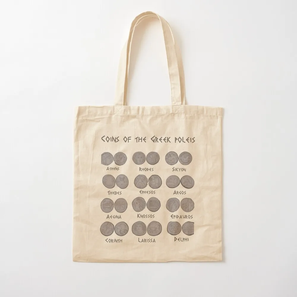 

Coins of the Ancient Greek cities Tote Bag tote bag woman custom fabric bag hand ladies Women's