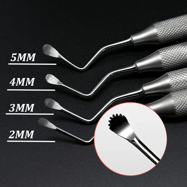 Narzędzia dentystyczne Koparka Łyżka odbudowująca Curette Jagged Skaler dentystyczny Gracey Podwójne końce