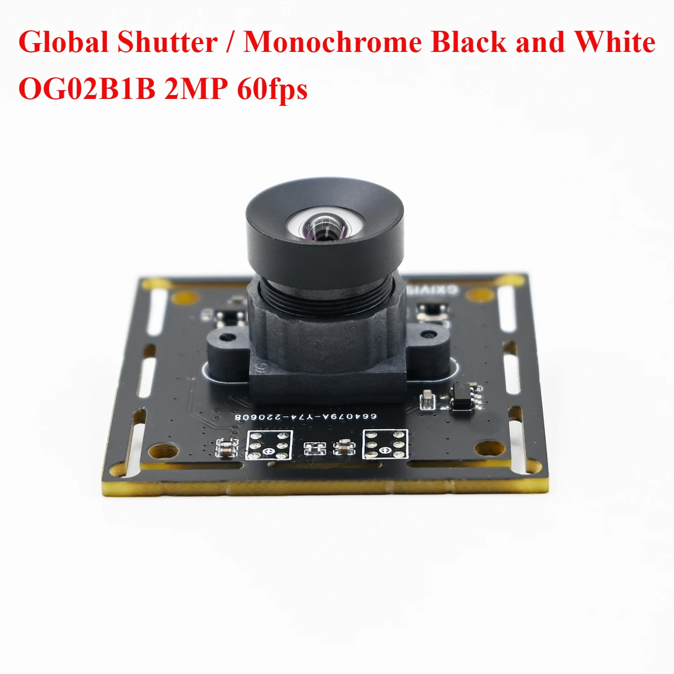 

2MP 60FPS Global Shutter USB Camera Module,OG02B1B Monochrome,1600x1200,Driver Free,High Speed Moving Capture