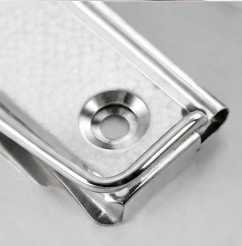 6Pcs Aluminum Alloy Metal Board Clips Clipboard Parts Secure Grip Writing File Clamp Multifunctional Office Supplies Document