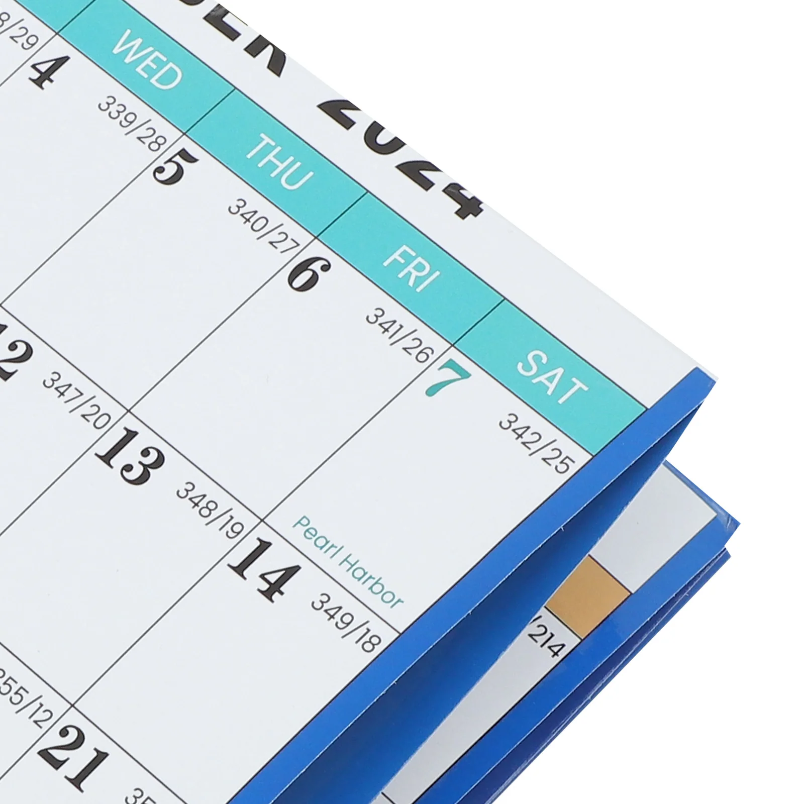 1Set Practical Wall Calendar 2024 English Monthly Hanging Calendar Thick Paper Easy Use Home Office Classroom Organizer