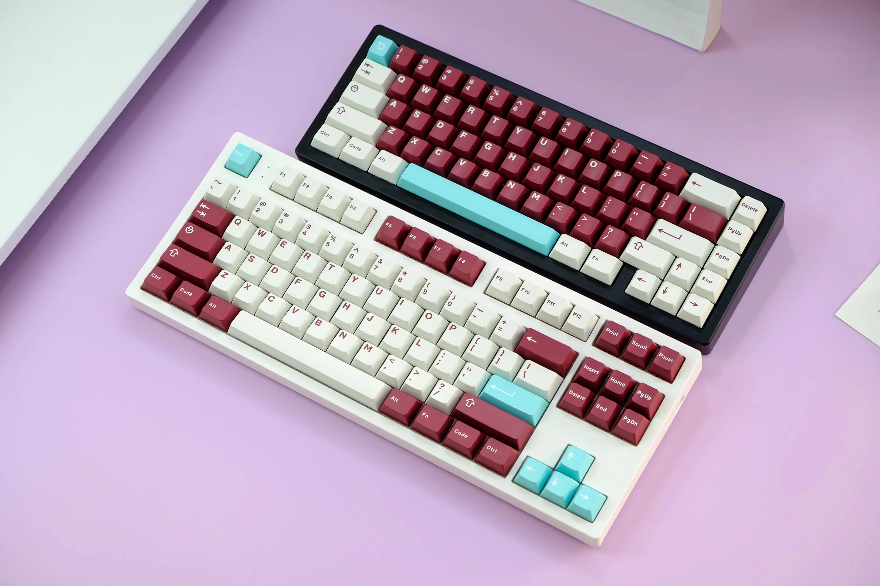 Imagem -02 - Abs Duas Cores de Moldagem Keycaps Cereja Altura Chave Gmk Yuru 253