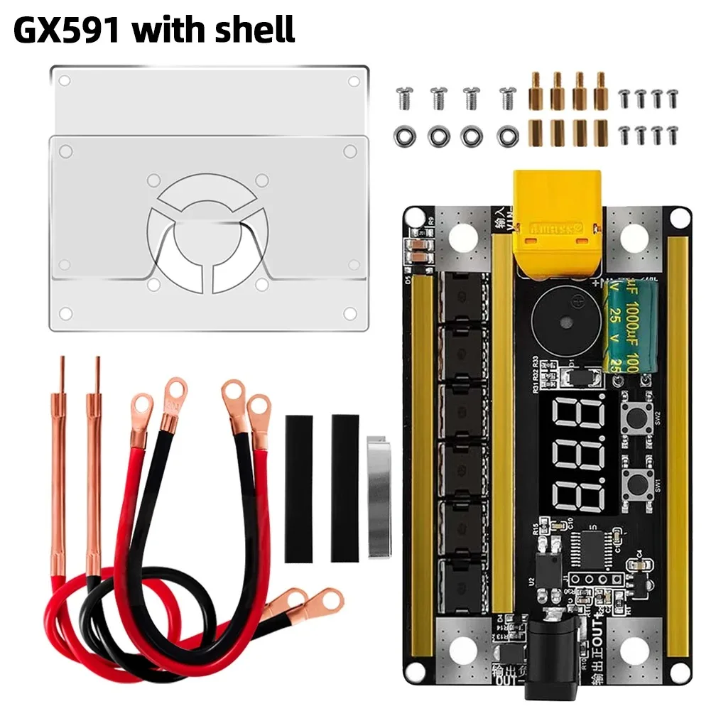 Spot Welder DIY Kit GX591 12V 99-Speed Spot Welder DIY kit Handheld Portable 18650 Cell Phone Lithium Battery Spot Welder