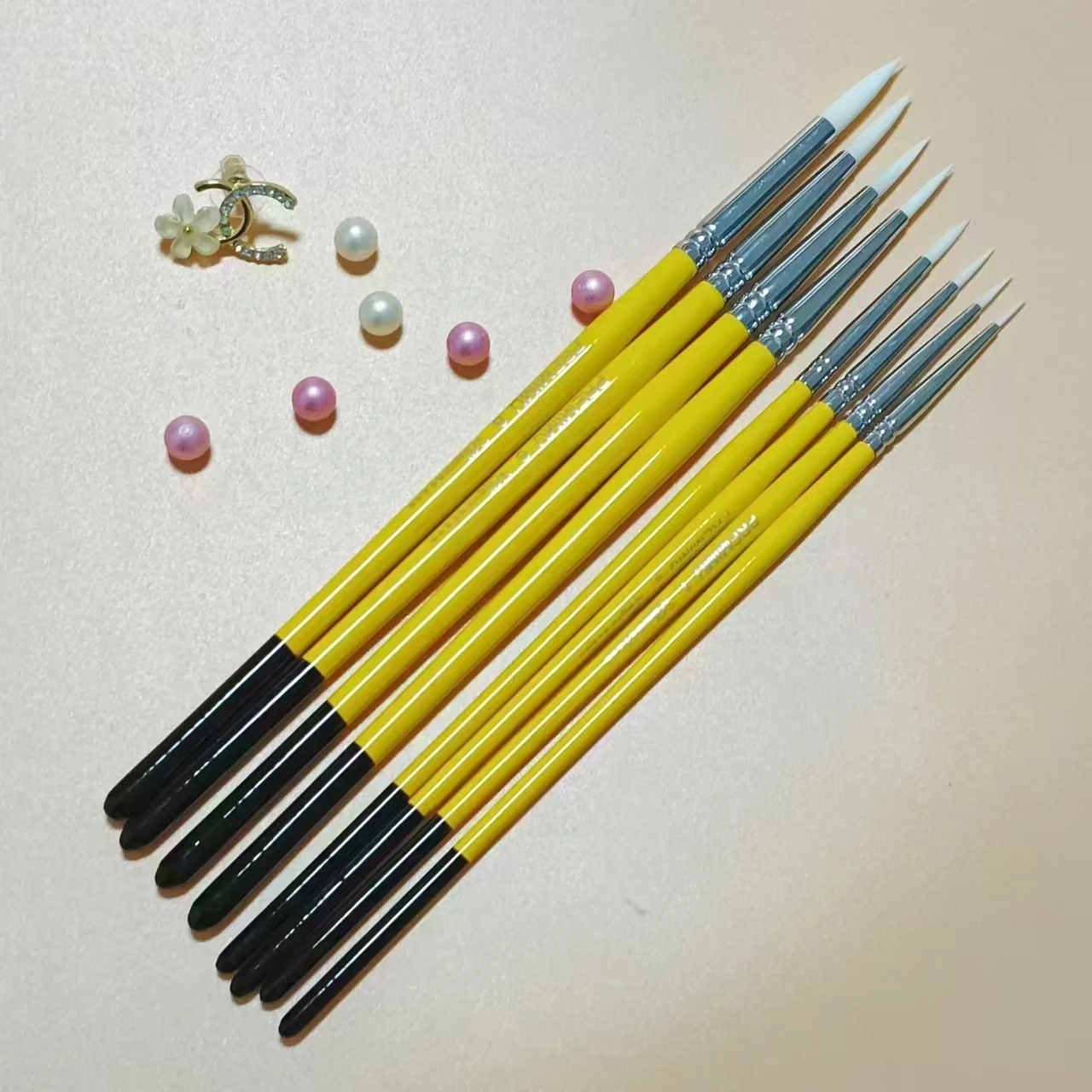 8 pcs Special Brushes For Face Painting, Painting Brushes, Embossing Pens with Nylon Hair