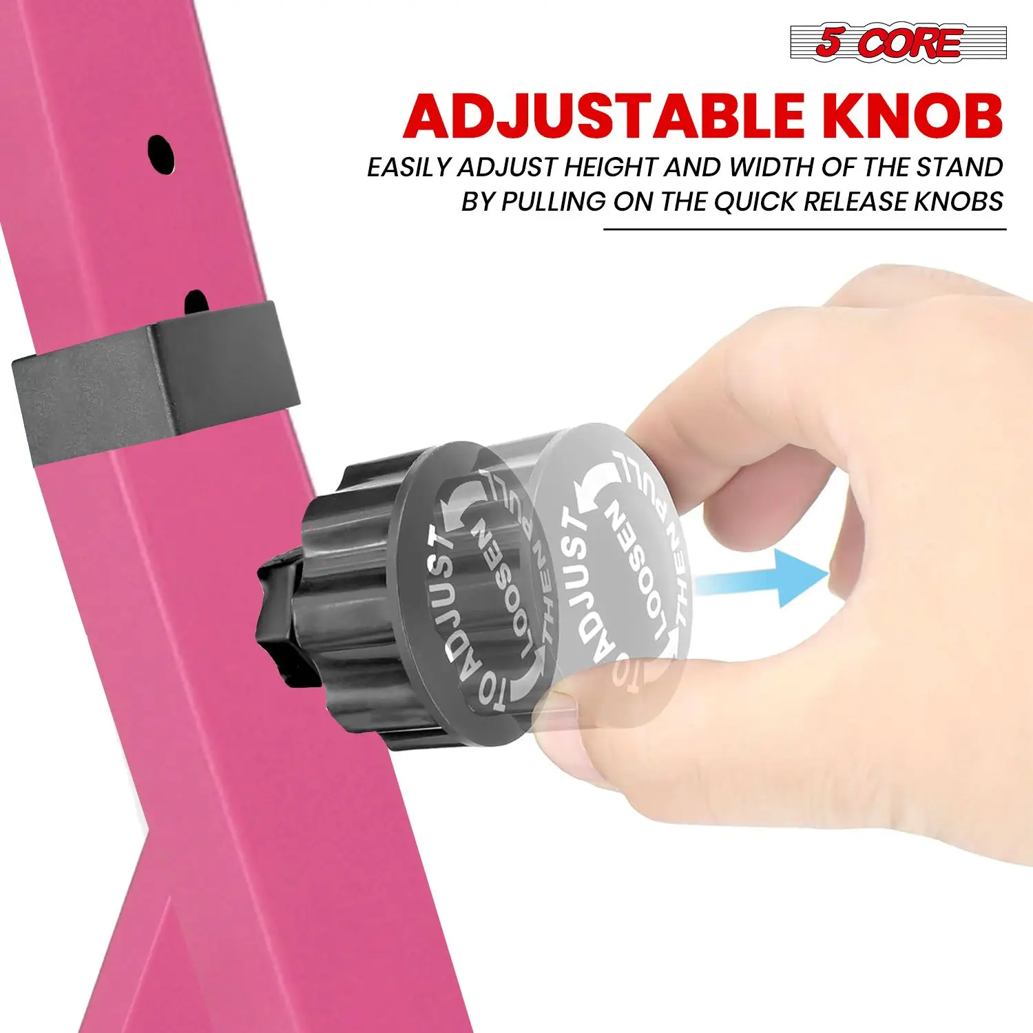 5 CORE حامل لوحة المفاتيح الناهض Z نمط الارتفاع العرض قابل للتعديل المحمولة الثقيلة حامل الموسيقى للأطفال والكبار يناسب 54