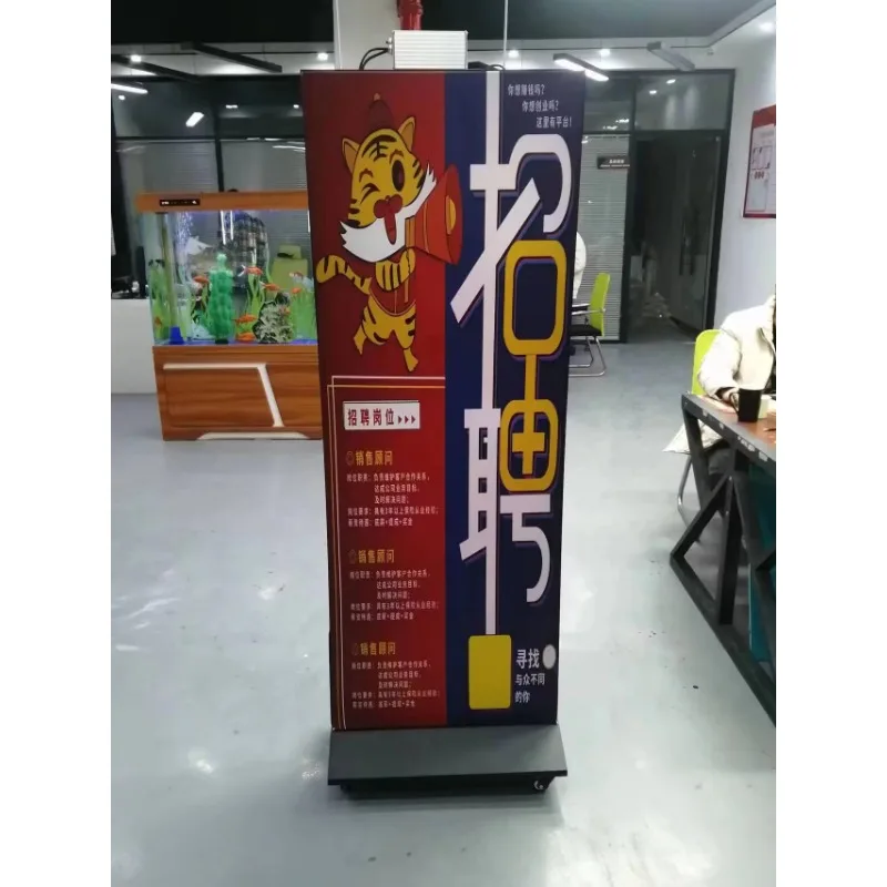 Light Emitting Diode Light Billboard Custom Modeling Indoor/Outdoor Mobile Light Box Advertising Aluminum Frame Steel