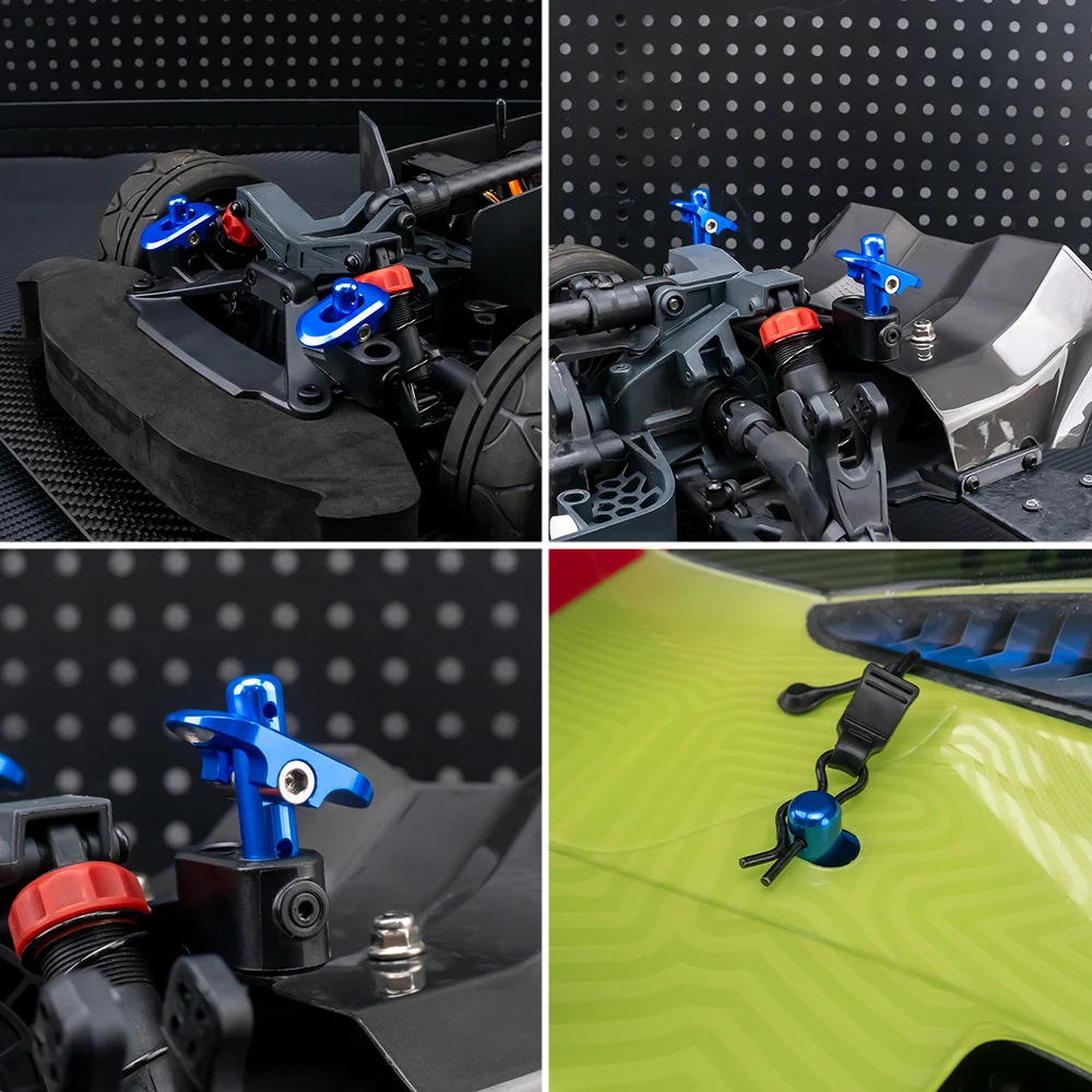 MIBIDAO Body Post Metal Professional RC Model Vehicle Accessories Spare Parts for 1/7 1/8 ARRMA RC Car Parts