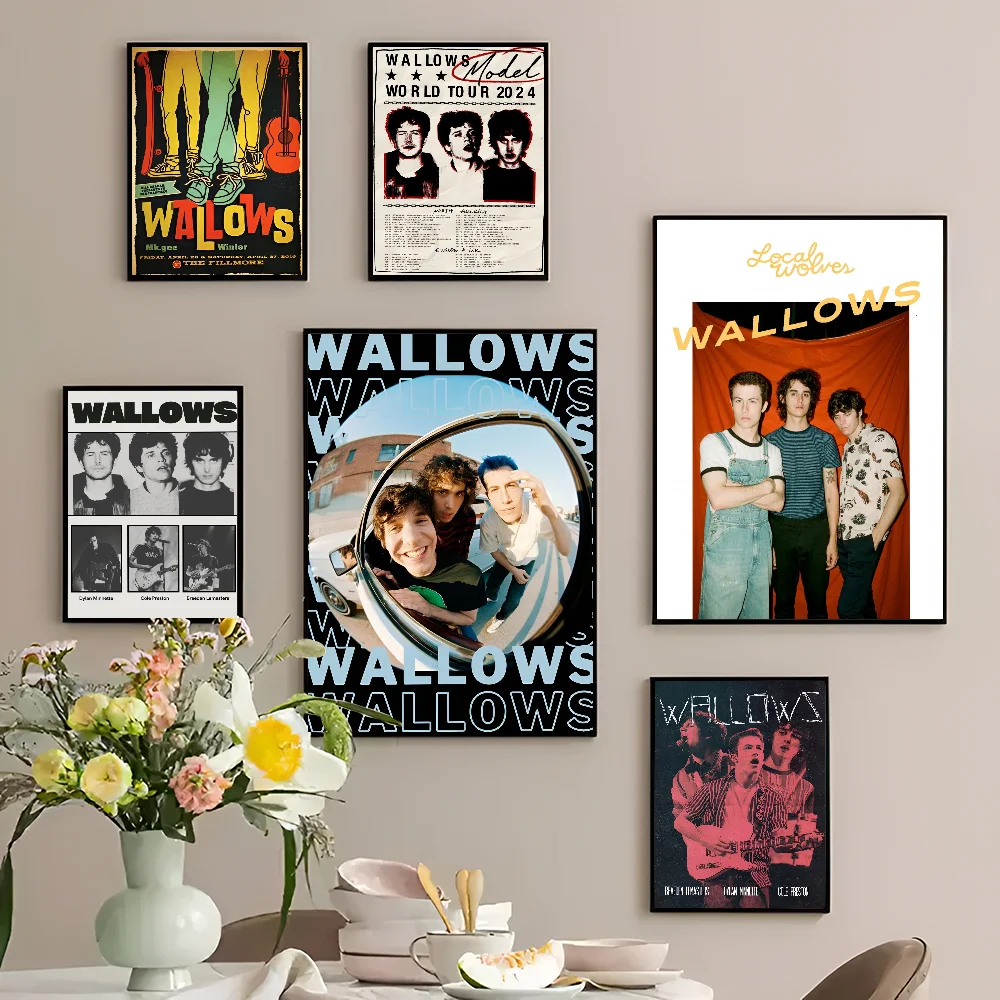 wallows Self-adhesive Art Poster Whitepaper Prints Posters Artwork Aesthetic Art Wall Painting