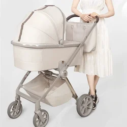 Newborn stroller two-way high view can sit and lie down and fold the lightweight baby stroller