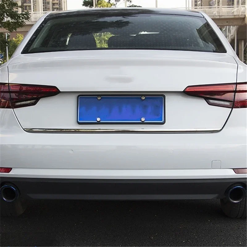 WELKINRY For Audi A4 B9/8W 5th Generation 2016-2024 ABS Chrome Car Tail Rear Box Gate Back Door Trunk Boot Lid Lower Trim