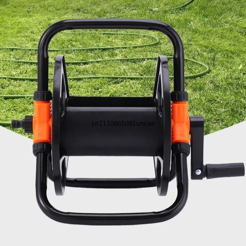 Deep Groove Water Pipe Storage Rack 20M Portable Hose Winder Reel Car Wash Garden Pipe Organizer Heavy Duty Outdoor Tool