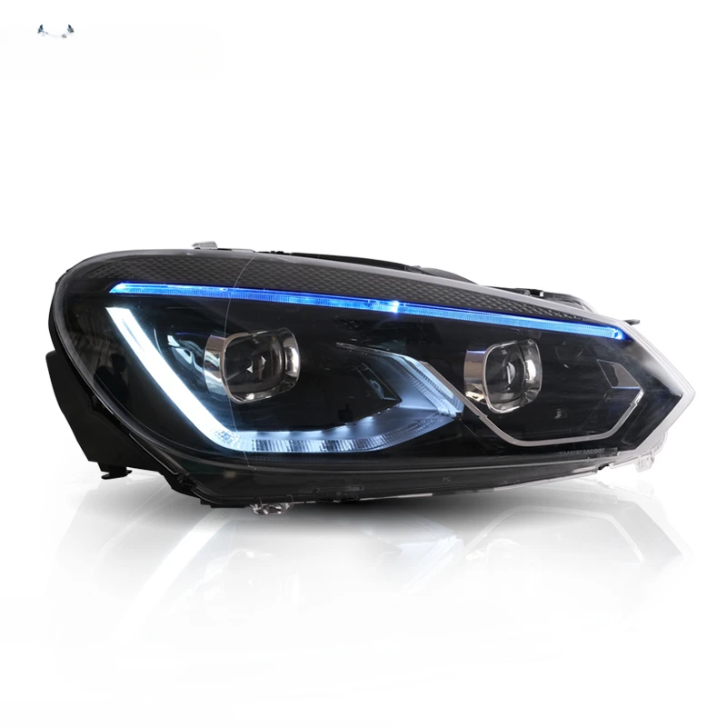 Full LED Head Lights 2010 2011 2012 2013 2014 With DRL Car Headlights Front Lamp For VW Golf 6 Style GOLF VI mk6