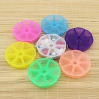 Pastillero Round 7 Grid Portable Pill Box One Week Rotation Openings Small Travel Kit Cute Mini Pill Storage Boxes Таблетница