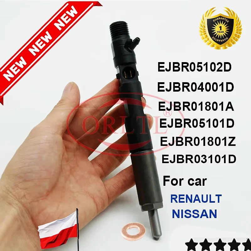 

ORLTL оригинальная форсунка EJBR05102D EJBR04001D EJBR01801A EJBR05101D EJBR01801Z EJBR03101D новая дизельная форсунка для RENAULT NISSAN