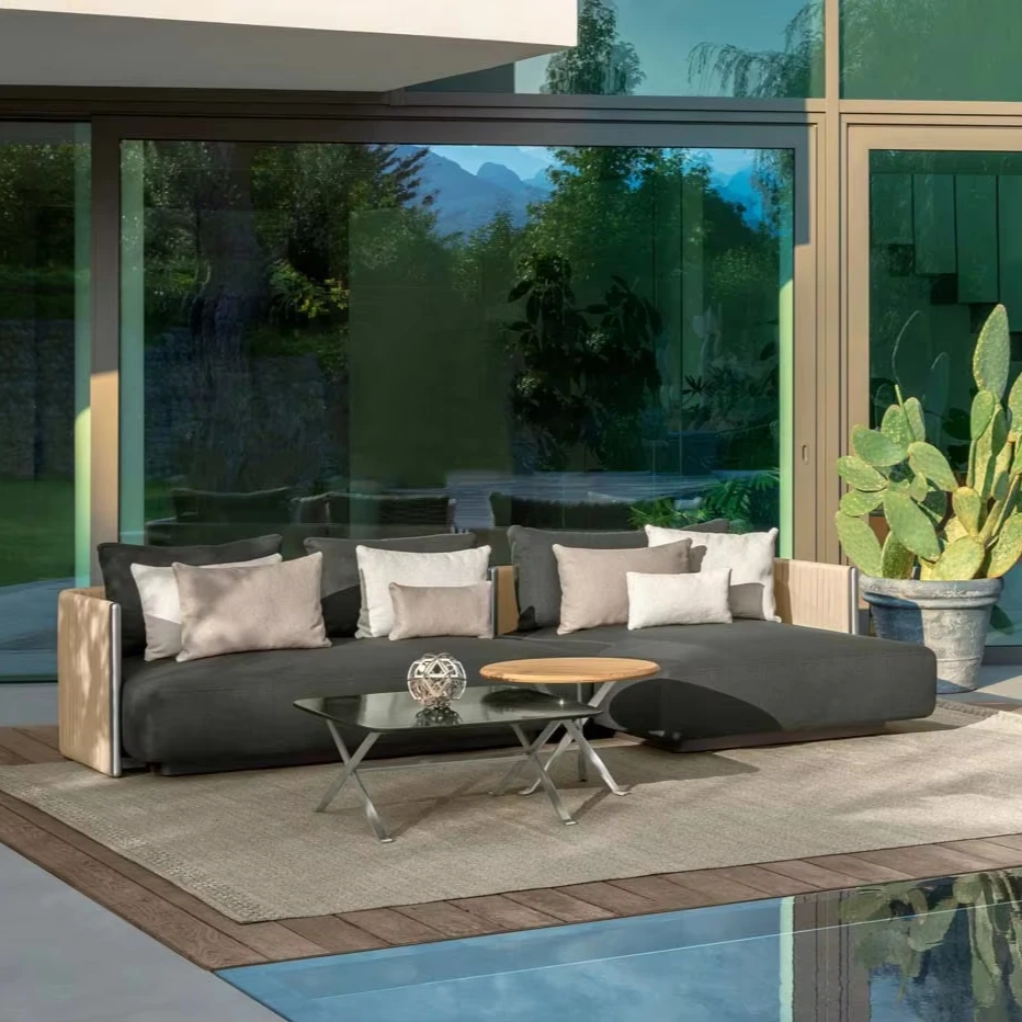 & Factory Price Modern High-End Garden Sofa Terrace Hotel Outdoor Sofa Set