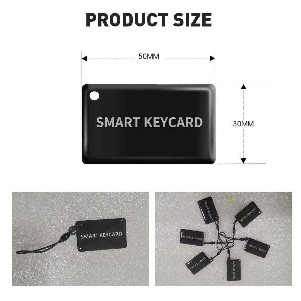 Imagem -03 - Cartão Eletrônico Smart Door Lock Pequeno Desbloqueio Rfid Fechaduras de Impressão Digital Tuya Ttlock Ble 13.56mhz Cartão ic Pcs