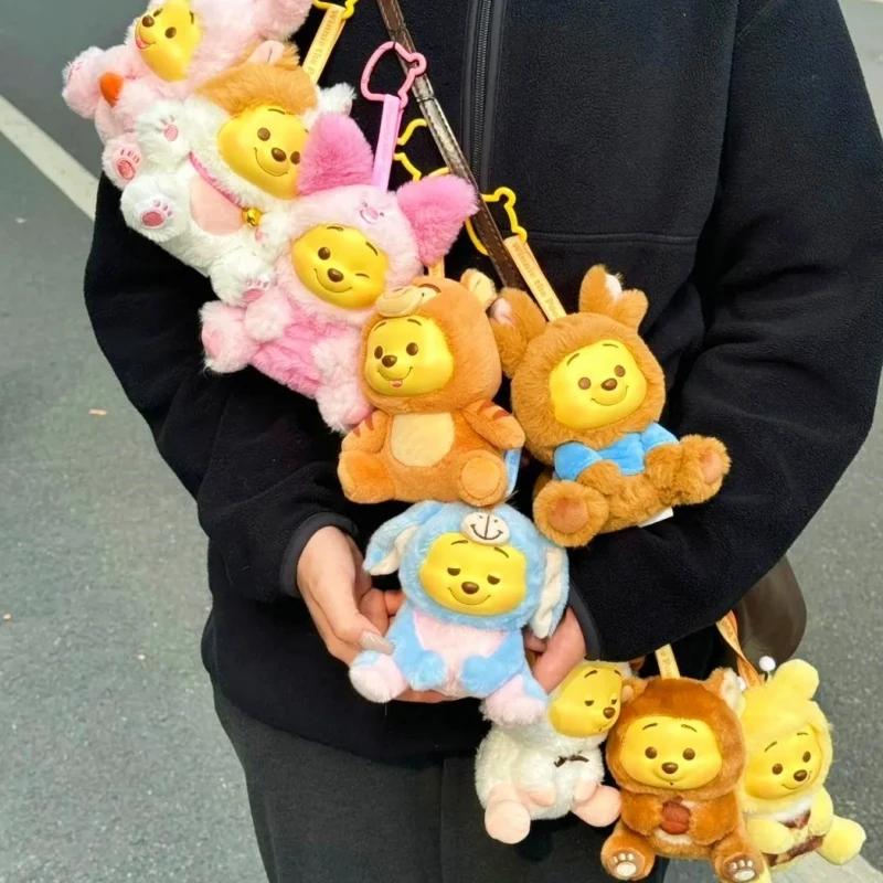 

New Blind Box Disney Pooh Bear Series Naughty Party Vinyl Plush Pendant Children'S Toy Cute Model Birthday Gift Ornament