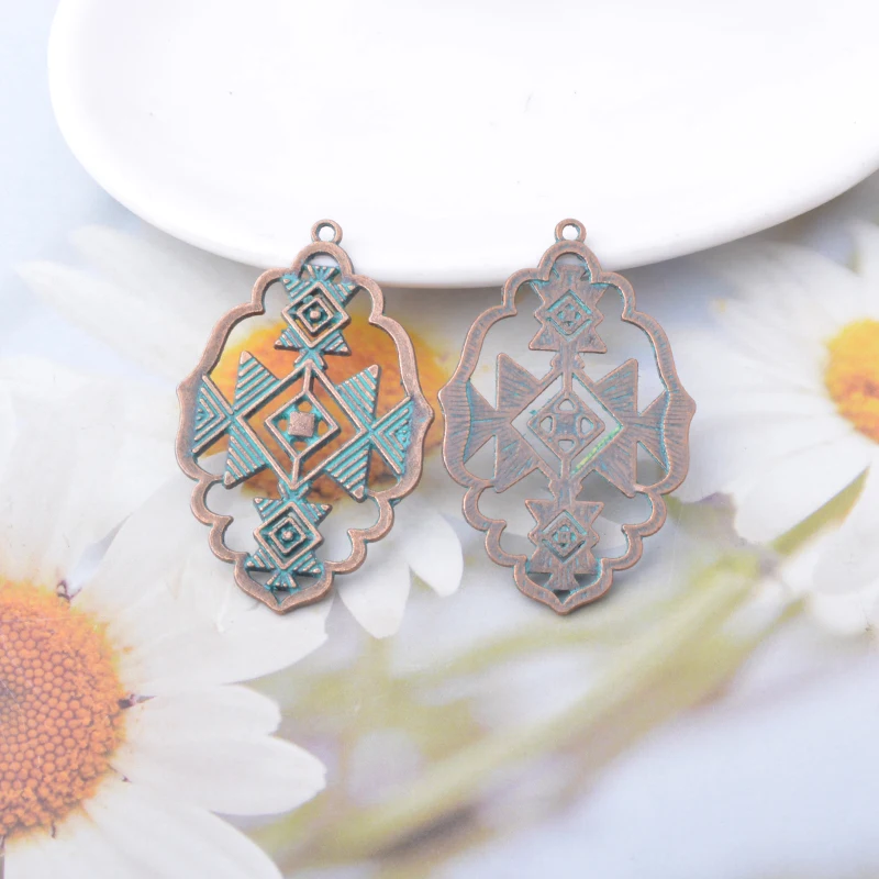 10 Stück Vintage-Stil Antiksilberfarbene Mond-Fächer-Anhänger Metall Runde Anhänger DIY Ohrringe Damen Schmuck – Detail 7