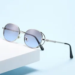 Oval Steampunk Sunglasses For Men Women Retro Sun Glasses Male Female Brand Designer Metal Frame Eyewear Lentes De Sol Mujer