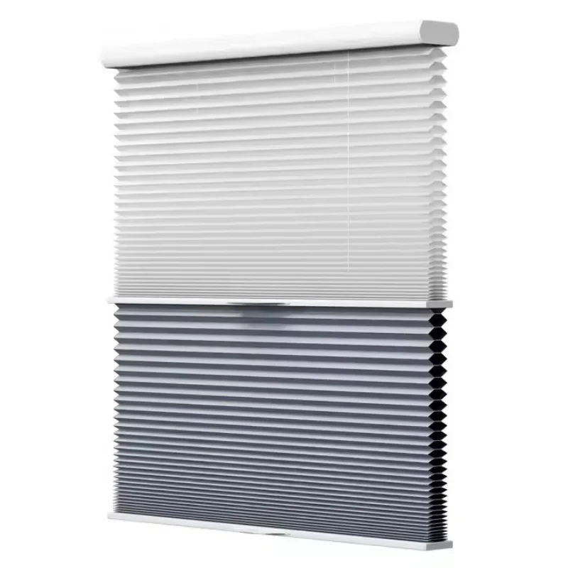 

Customized Blinds Warm light-blackout Fabric Connect Google Alexa Day And Night Motorized Honeycomb Cellular Blinds For Windows