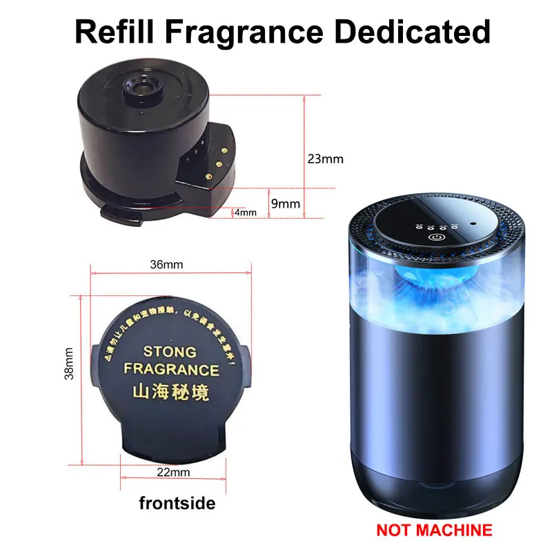Refill Fragrance for Car Air Freshener Diffuser Accessory Dedicated Supplement Liquid Essential Oil Perfume Specified