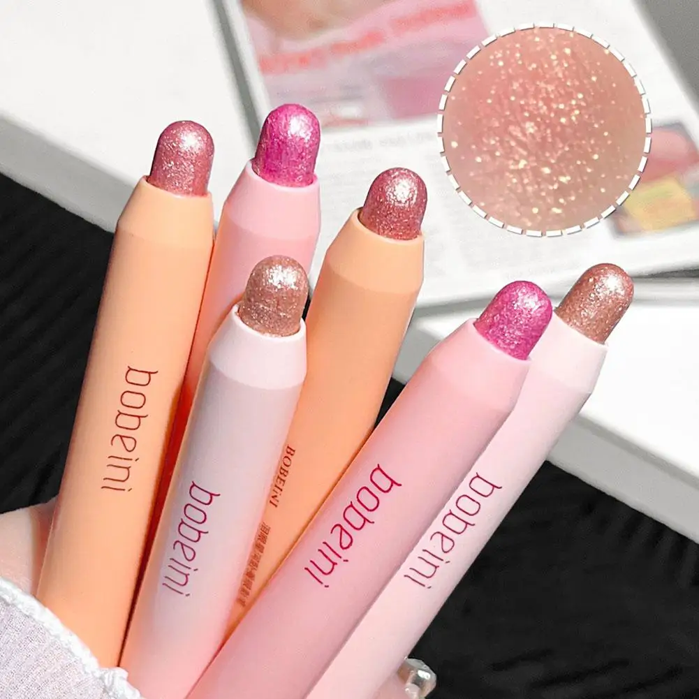 Evidenziatore penna occhi angolo schiarente lucido Glitter trucco ombretto matita Eye Pen Silkworm Eyeliner Pearl Stick Ly J4t6