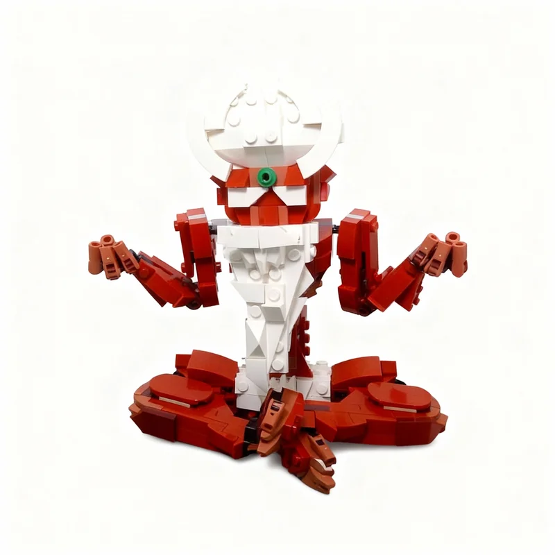 391 Pezzi MOC Creator 3 in 1 Modello Guru Meditante Blocchi da Costruzione Giocattolo Fai-da-Te Regalo di Natale Educativo Idea Creativa