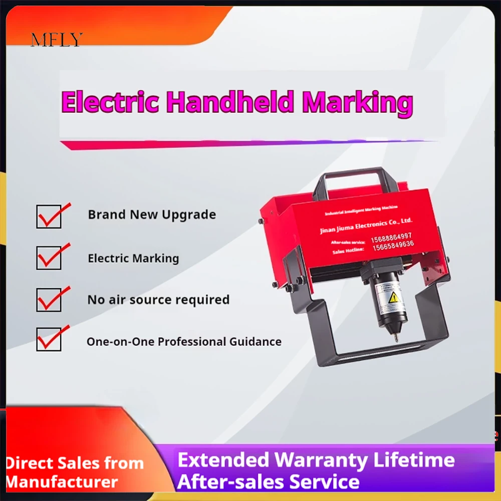 170x110mm Hand-held Portable Metal Signage Nameplate Marking Machine Electric Pneumatic Chassis Number Machine For Metal Parts