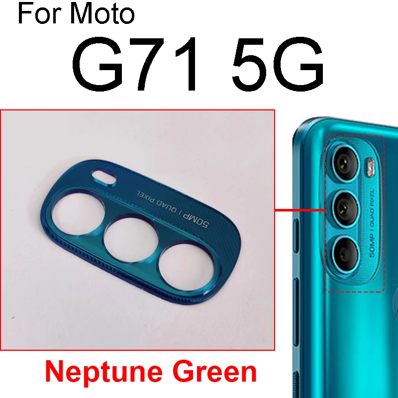 Verre d\'objectif de caméra arrière pour Motorola Moto G71 5G XT2169-2, pièces de rechange avec autocollant adhésif