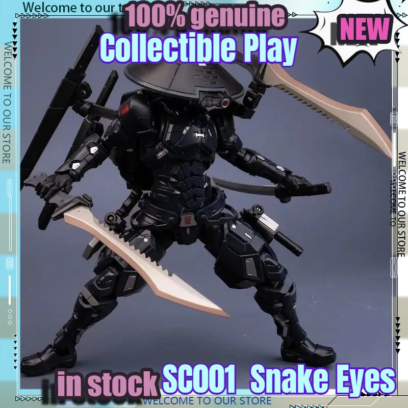 

IN STOCK Collectible Play SC001 Special Forces Snake Eyes Action Figures Super Samurai Black Warrior Finished Figure Model Toys