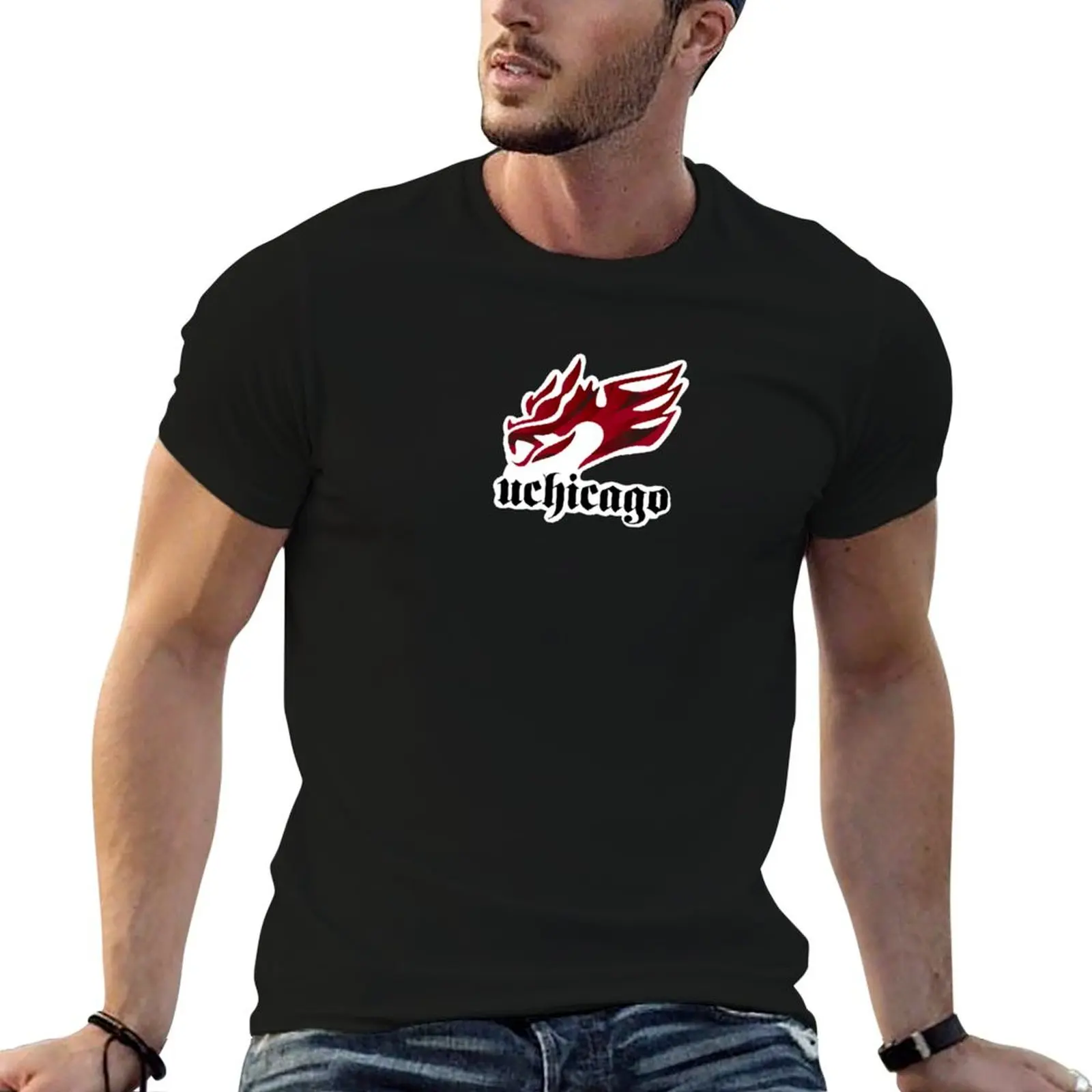 

UChicago T-Shirt kawaii clothes graphic tee shirt shirts graphic tees baggy shirts big and tall t shirts for men