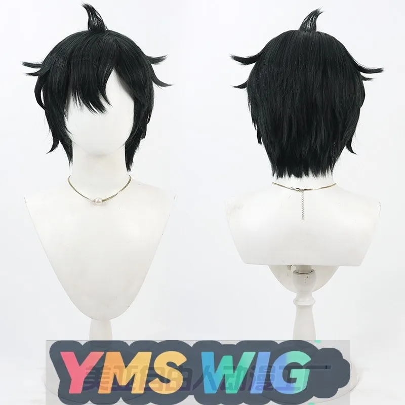 

【YMS WIG】ZENLESS ZONE ZERO Ever-Victorious Champion Wright Cosplay Wig Dark Green Hairline Top Reverse Curl