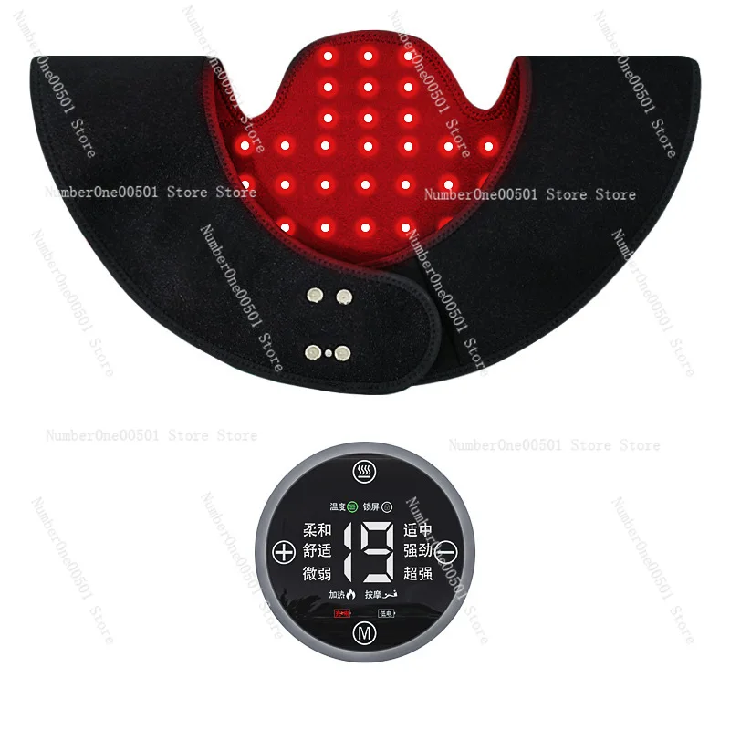 

Rechargeable red light physiotherapy shoulder protector neck protector household portable far infrared heating shawl