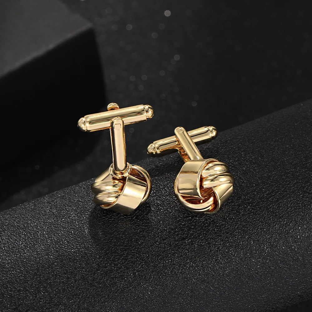 Herren Knoten Manschetten knöpfe Pistole schwarz vergoldet versilbert Edelsteine für Hemd Anzug Smoking Bluse Accessoires Schmuck – Detail 4