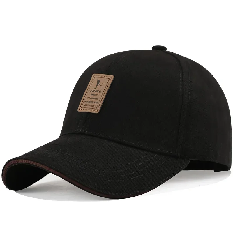 Baseball Cap with Wide Brim, Round Top Sun Hat for Outdoor Activities, UV Protection & Breathable Design, Casual Sun Shield