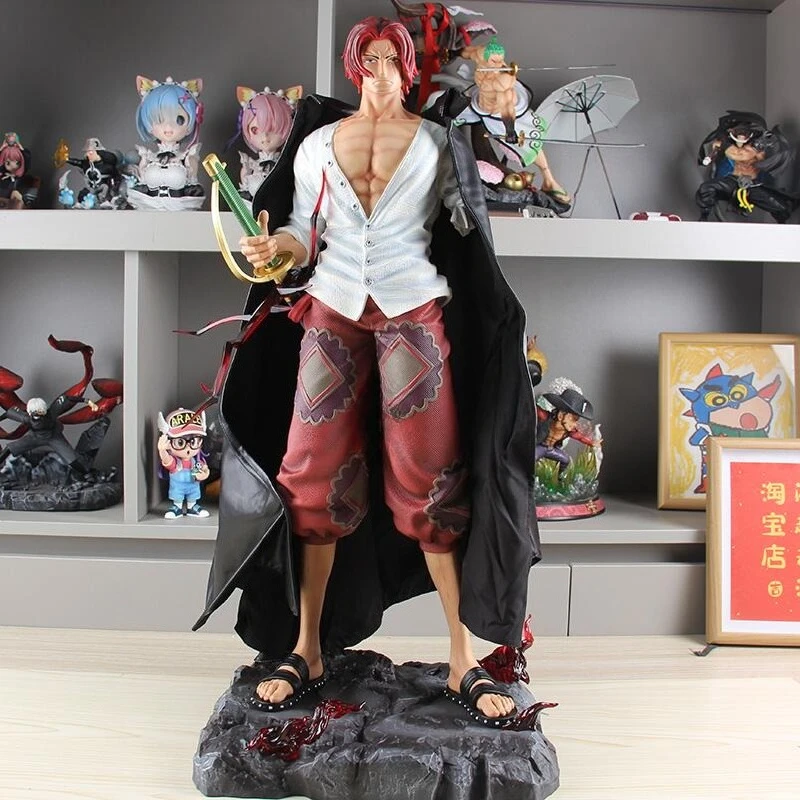 One Piece Jt 70 ซม. Shanks ผมสีแดง Shanks Jt & Dx ของเล่น Jt รูปปั้นตัวเลขอะนิเมะรูป Pvc รูปปั้น Figurine เครื่องประดับคอลเลกชัน
