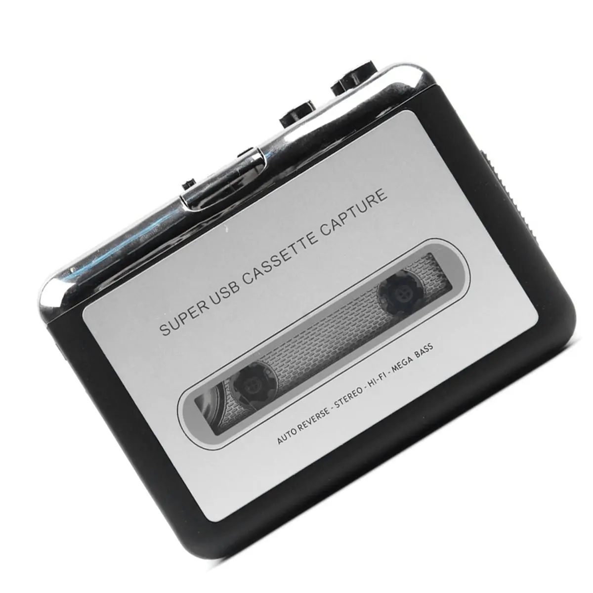 Portable USB C Cassette Player Recorder Tape to MP3 Converter Type C to USB Cassette Capture Audio Music Radio Player