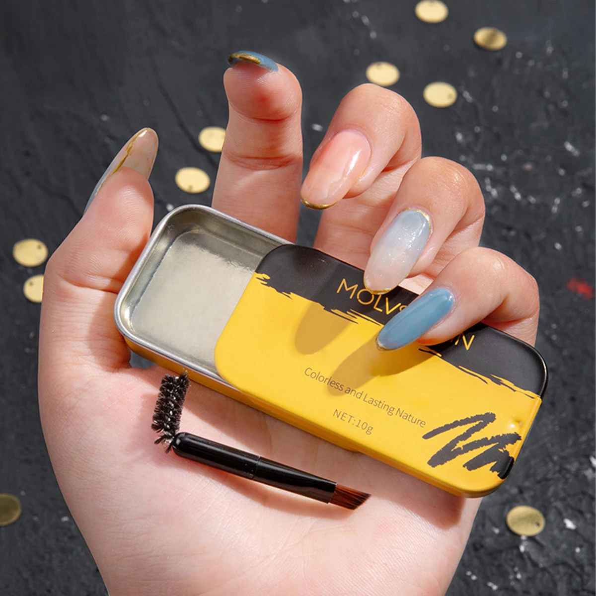 2 szt. Wosk do brwi w płynie, wodoodporny, do brwi 3D, zapewniający pełność, naturalny wygląd i poprawę tekstury, długotrwały preparat do modelowania.