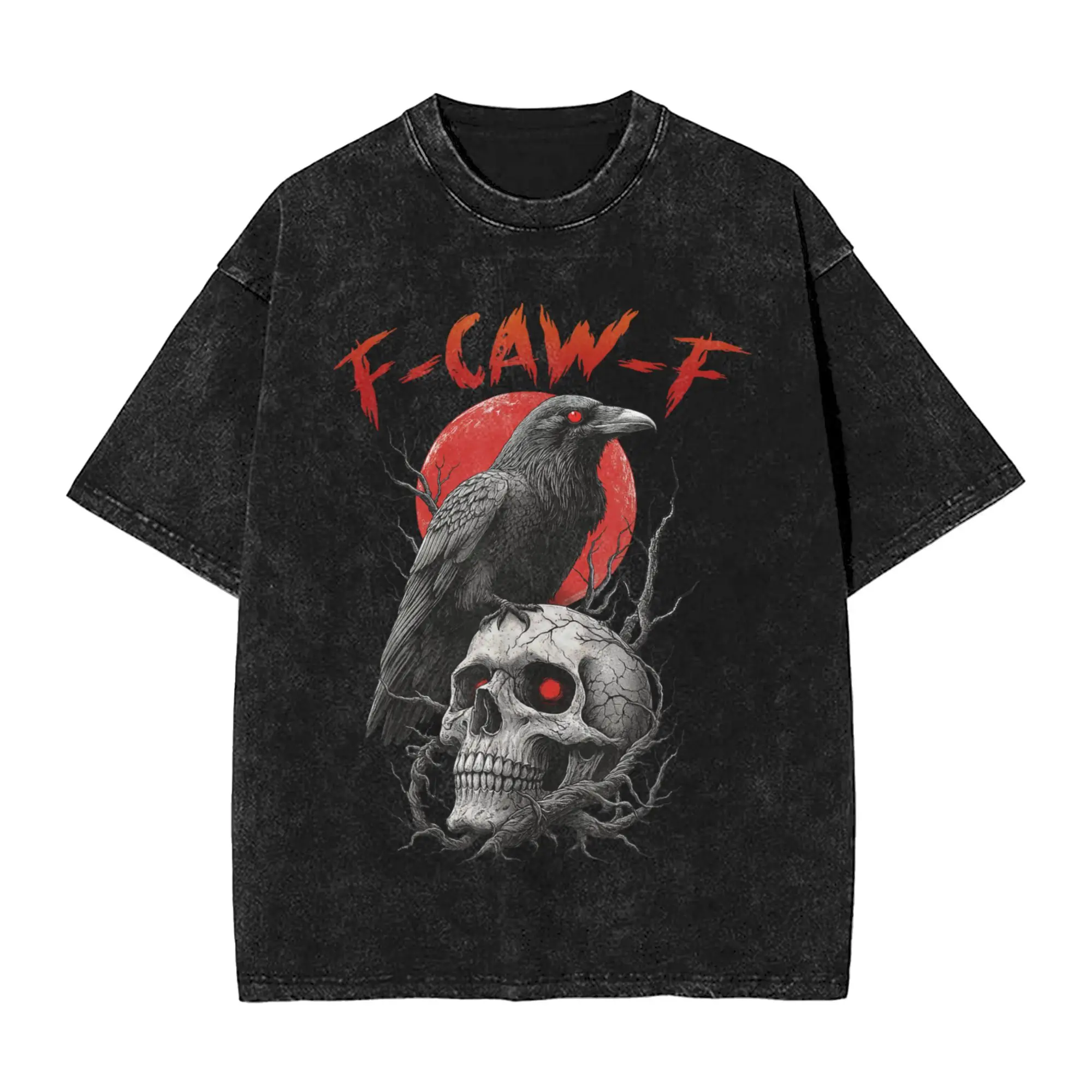 

Забавная футболка F-Caw-F Crow, летние эстетические футболки, хлопковая модная футболка для пар, дизайнерские топы с короткими рукавами