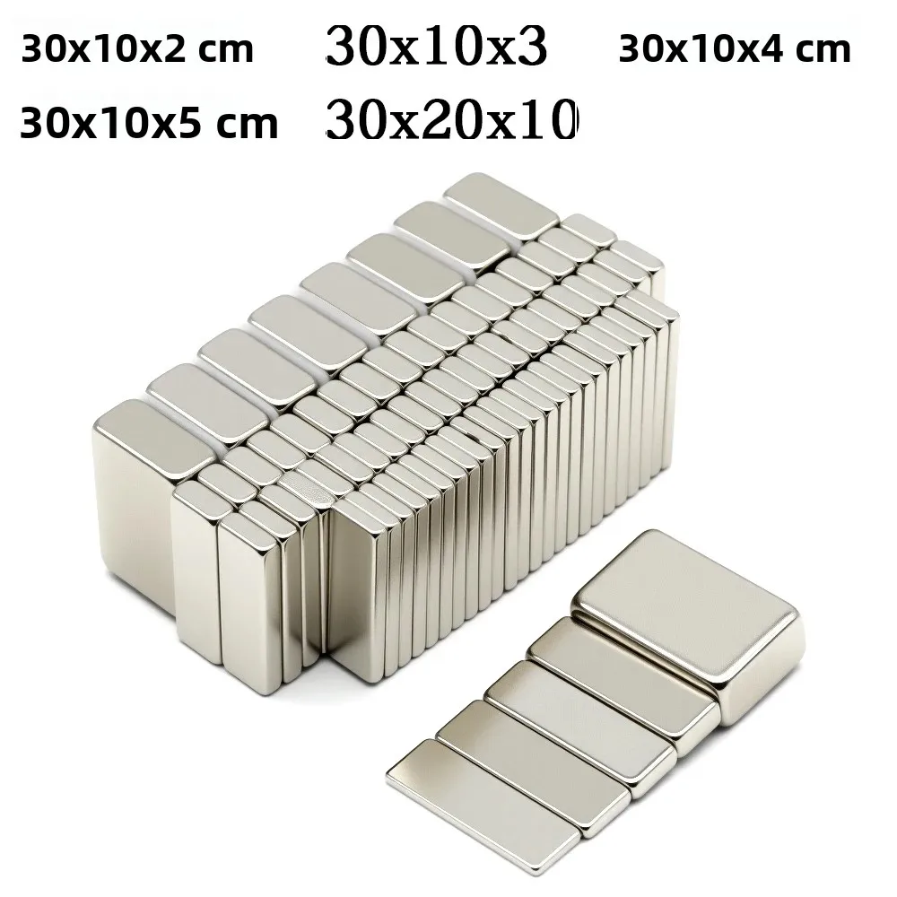Aimant super puissant en néodyme NdfeB N35, aimant permanent puissant, aimant de réfrigérateur, 30x20x10mm