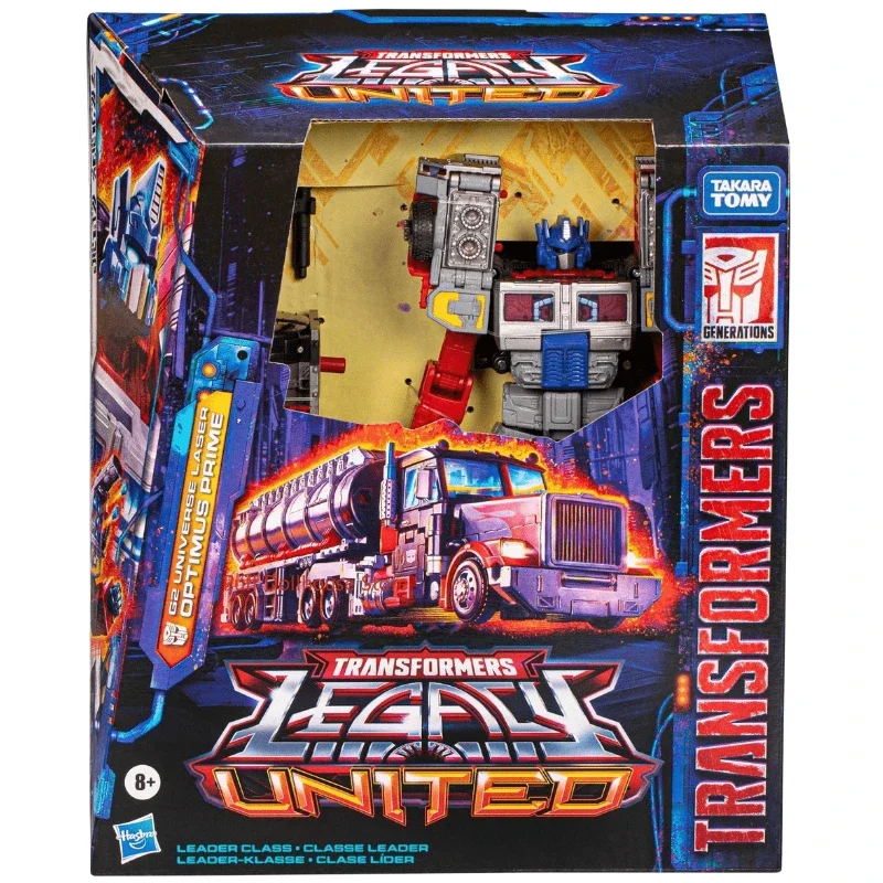 En stock Original Transformers G Series Clase L G2 Universe Laser Optimus Prime Anime personaje figura modelo juguete colección de regalo