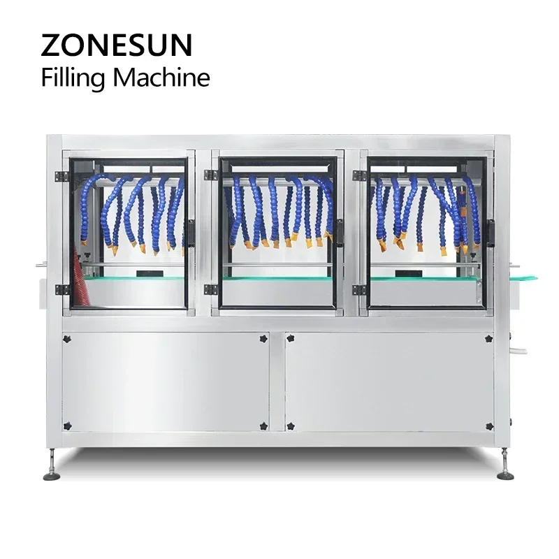 ZONESUN مجفف الزجاجات الأوتوماتيكي ارتفاع ضغط الهواء الساخن تهب آلة تجفيف المشروبات معدات خط إنتاج ZS-BDM4000