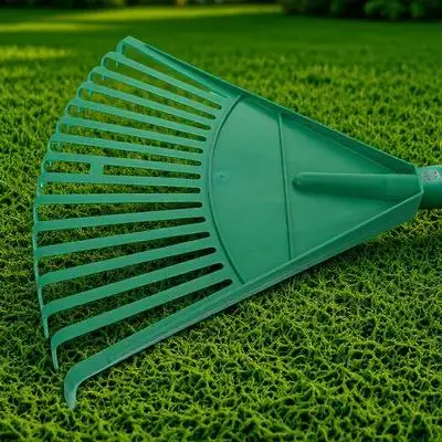 

Lightweight Plastic Rake for Leaves Heavy Duty Garden Tool Efficient Lawn Cleaning Hand Rake for Shrubs Debris Fast Yard