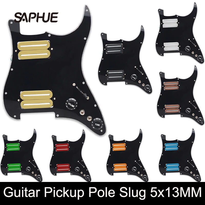 HH-Coil Splitting Electric Guitar Pickguard, Two Blade Style, High Output-15K, with Two Humbucker Loaded, Prewired Scratchplate