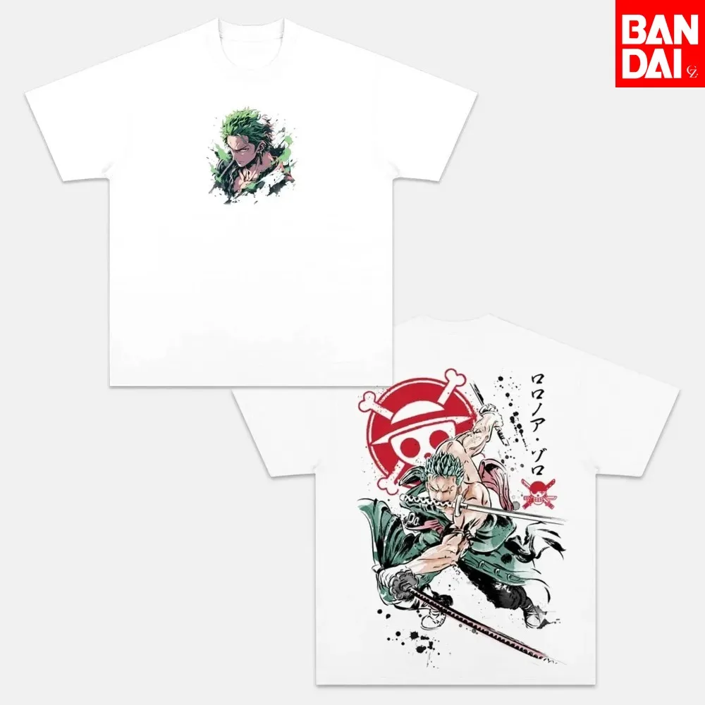 

One Piece Men's and Women's T-shirt Trafalgar D. Water Law Anime Tee Summer Spring New Boy's Short Sleeves Parent-child Outfits