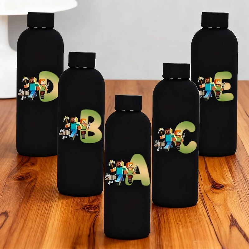 

500ml Game Theme Boys Drinking Bottle Minecrafted Stainless Steel Insulated Cups Portable Water Cup Fashion Travel Water Bottles