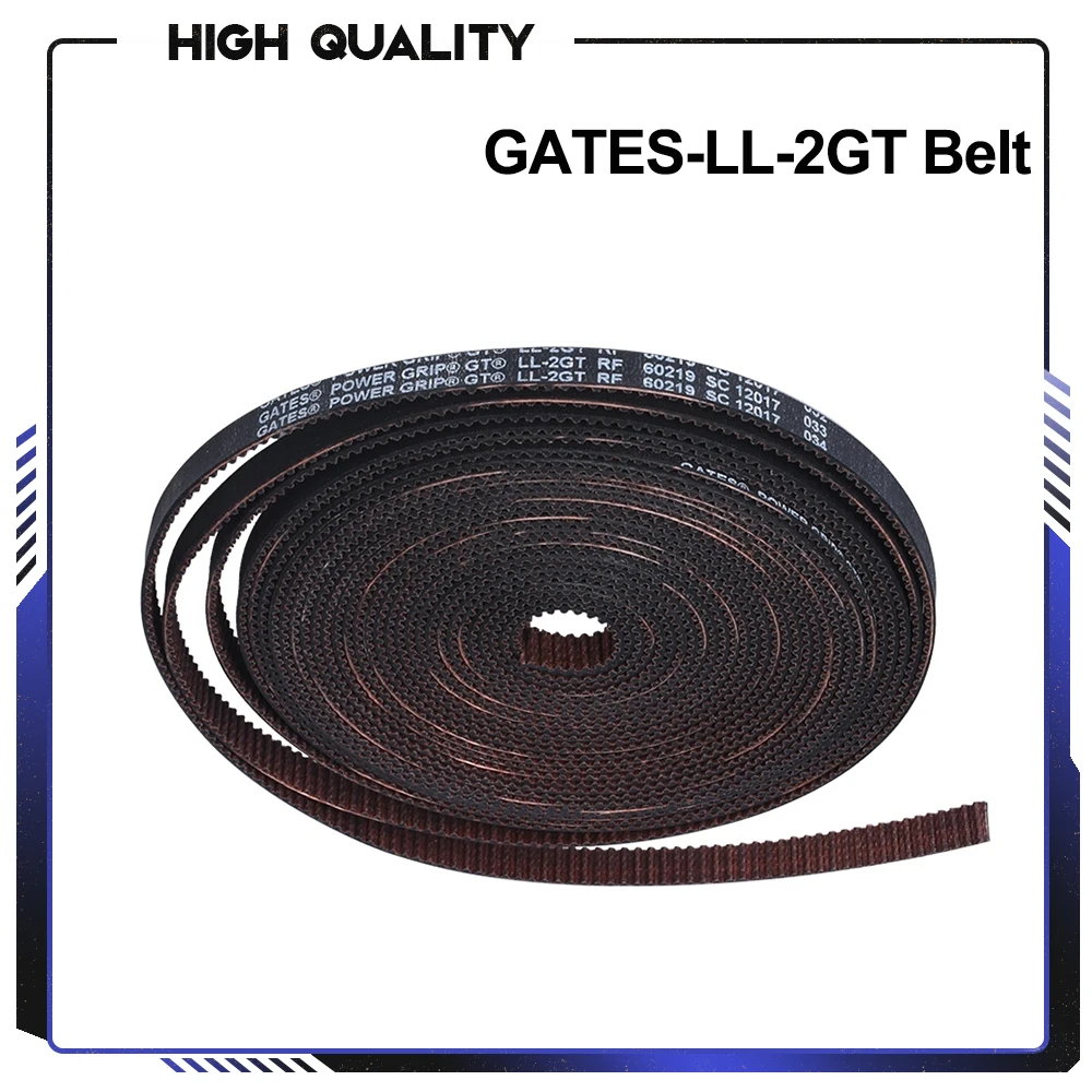 High Quality GATES-LL-2GT GT2 Open Timing Belt synchronous belt 6MM 10MM wear resistant 3D Printer Parts for Ender3 Voron upgard