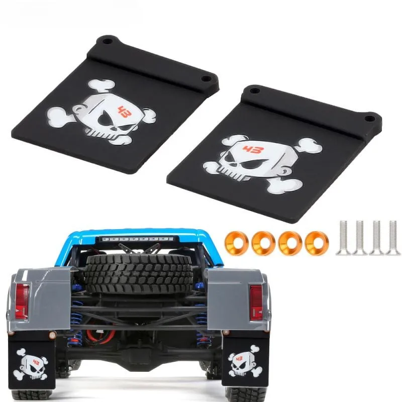 أرباع مطاطية مجموعة اللوحات الطينية للحاجز الخلفي لشاحنة الصحراء RC 1/10 Team Losi XXX-SCT TEN-SCTE Baja Rey