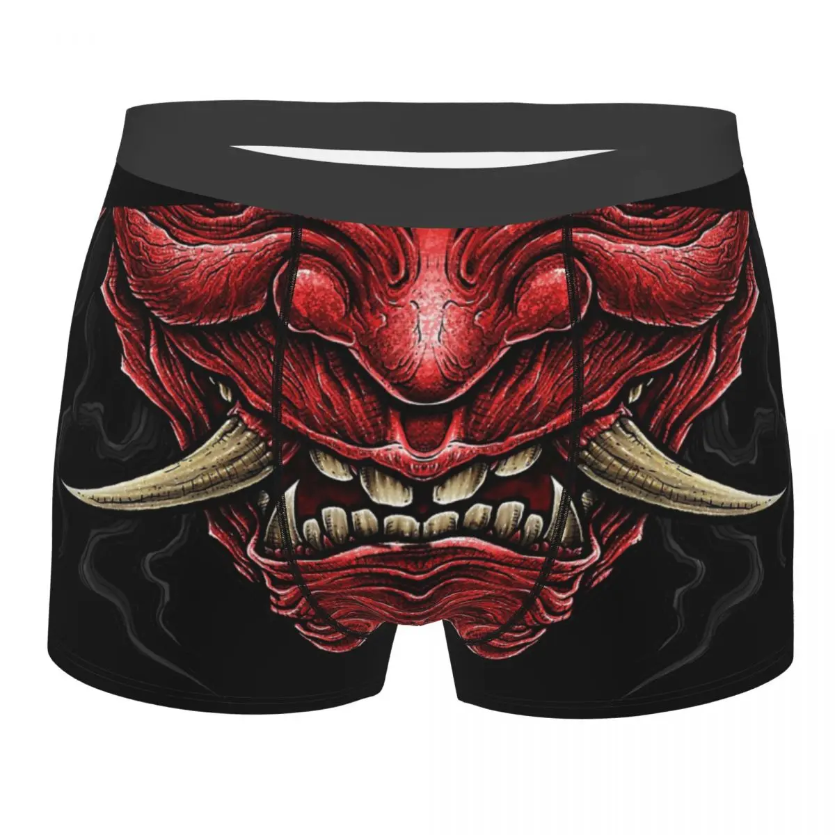 

Man Winya No. 146 Underwear Hannya Japan Kabuki Mythology Oni Red Samurai Boxer Briefs Shorts Panties Homme Underpants