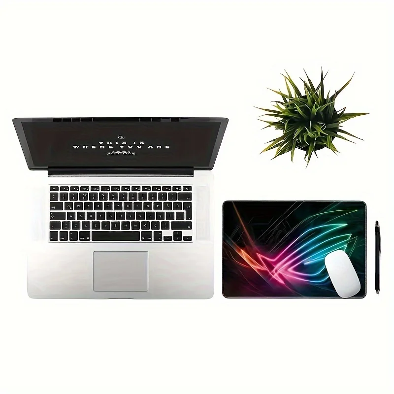 Tappetino per mouse da gioco ROG " - bellissimo modello, design antiscivolo, stampa ad alta risoluzione, accessori per giocatori